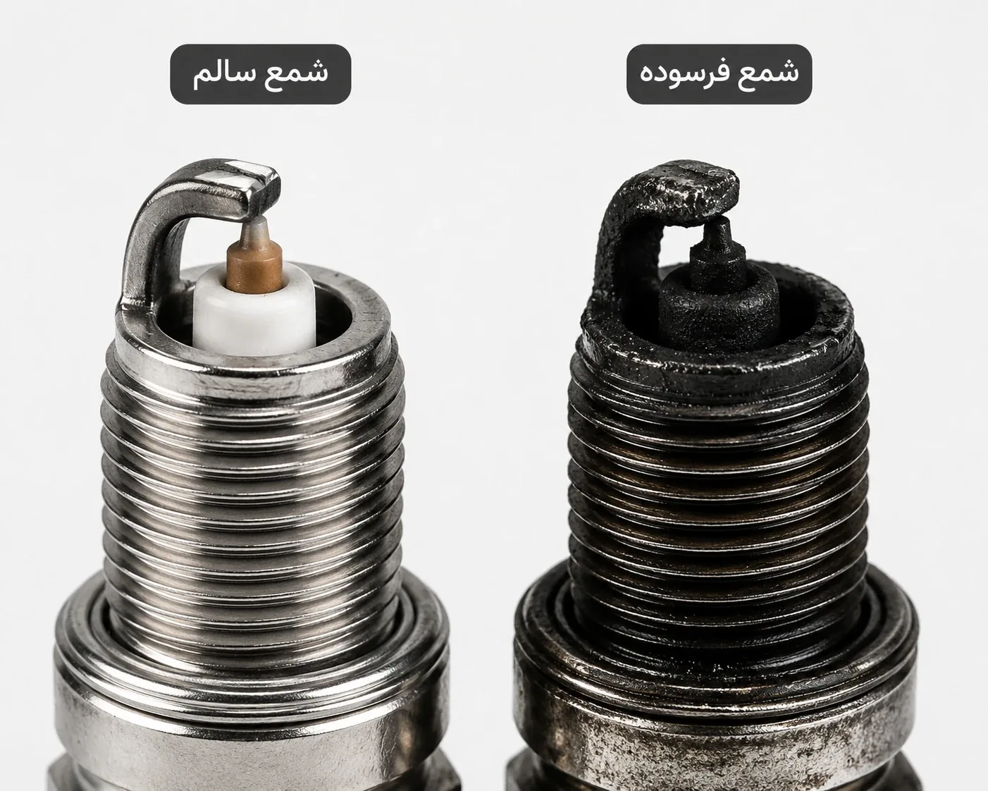 تفاوت شمع سالم و فرسوده