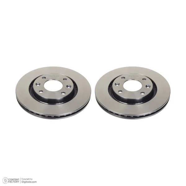 دیسک چرخ جلو جی آی اس پی کد 259715 مناسب برای پژو 206 تیپ 5 و 6 بسته دو عددی