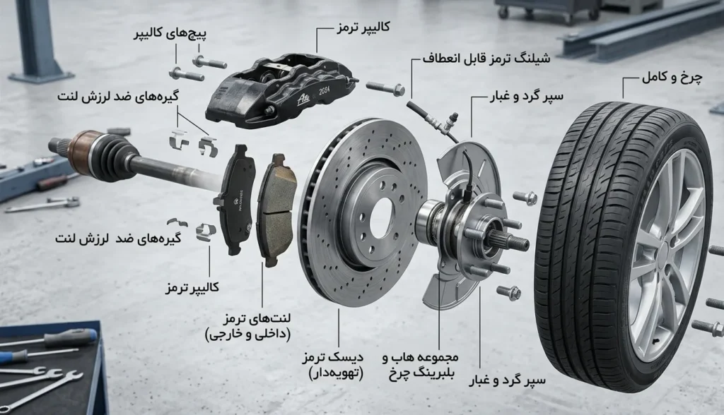 صدا دادن لنت ترمز