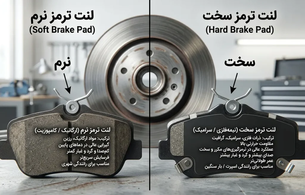 لنت ترمز نرم
