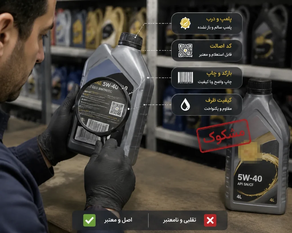 روش تشخیص روغن موتور اصل از روغن تقلبی در بازار ایران