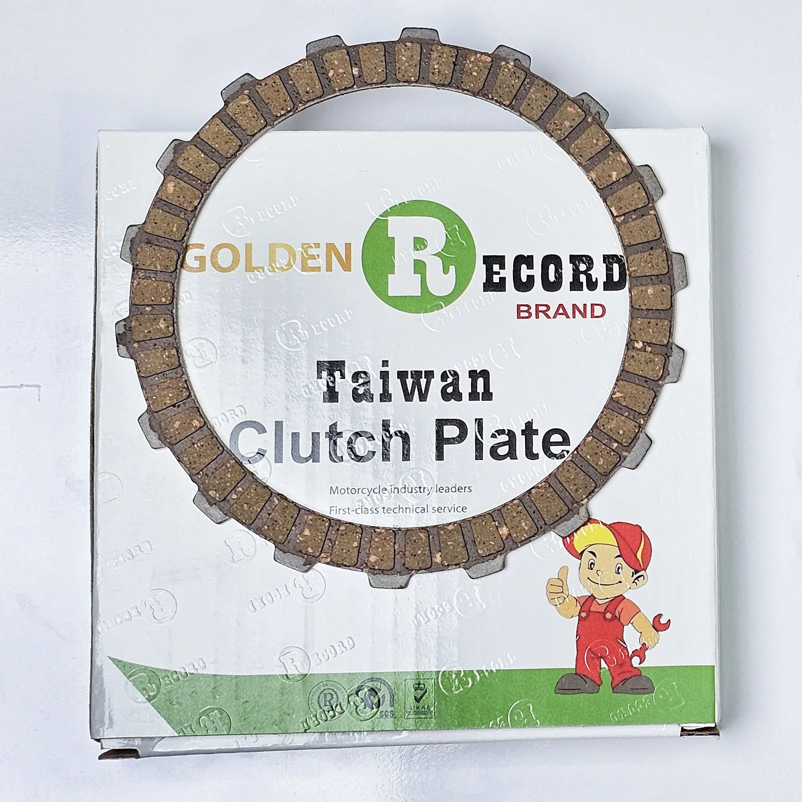 صفحه کلاچ موتور سیکلت رکورد مدل Golden مناسب برای ویو_125 و تی وی اس راکز_125 بسته 4 عددی