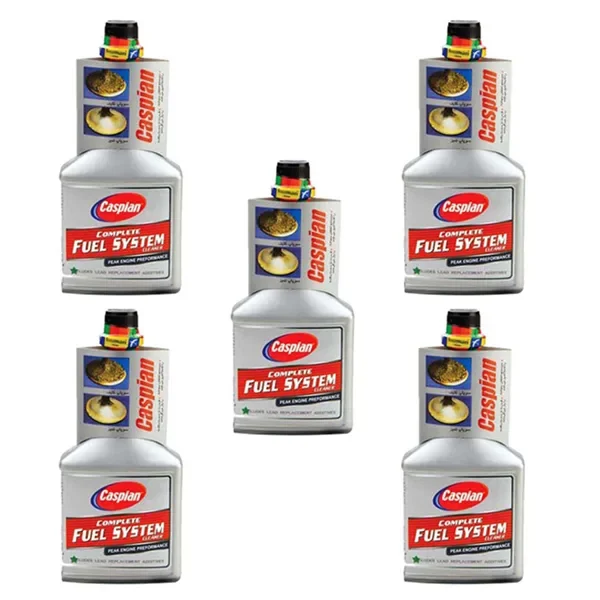 مکمل تمیز کننده سیستم سوخت خودرو کاسپین کد 2297 حجم 400 میلی لیتر بسته 5 عددی