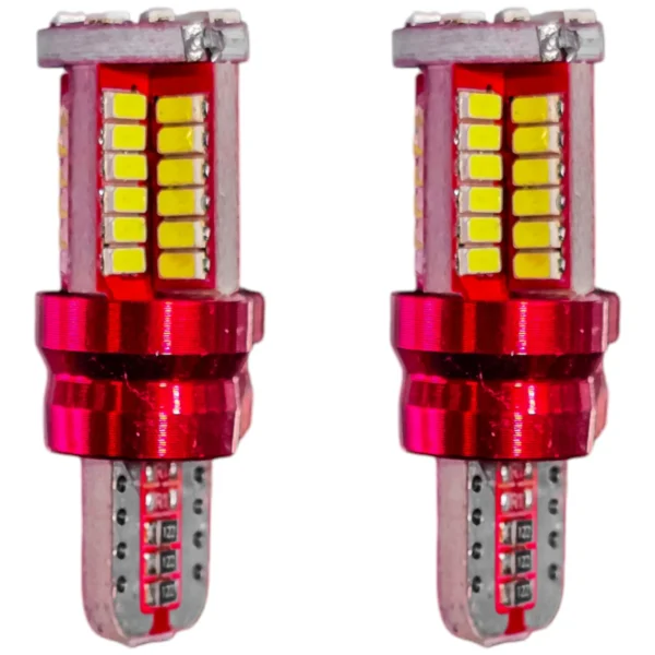 لامپ کوچک چراغ جلو خودرو تک حالته بست یدک مدل 58 تایی یخی کد SMD پایه تک کنتاک مناسب برای تیبا بسته 2 عددی