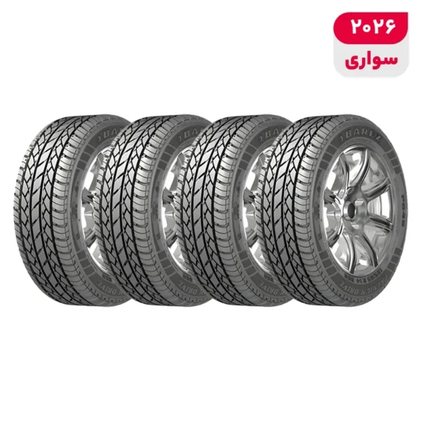 لاستیک خودرو بارز مدل P648 سایز 13 / 65 / 165 میلی‌متر تولید سال 2026 - 4 حلقه