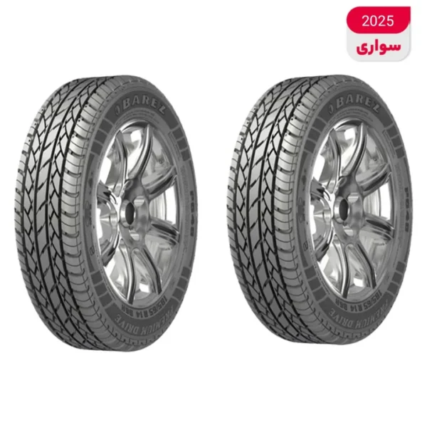لاستیک خودرو بارز مدل p648 سایز 13 / 65 / 165 میلی‌متر تولید سال 2025 - 2 حلقه