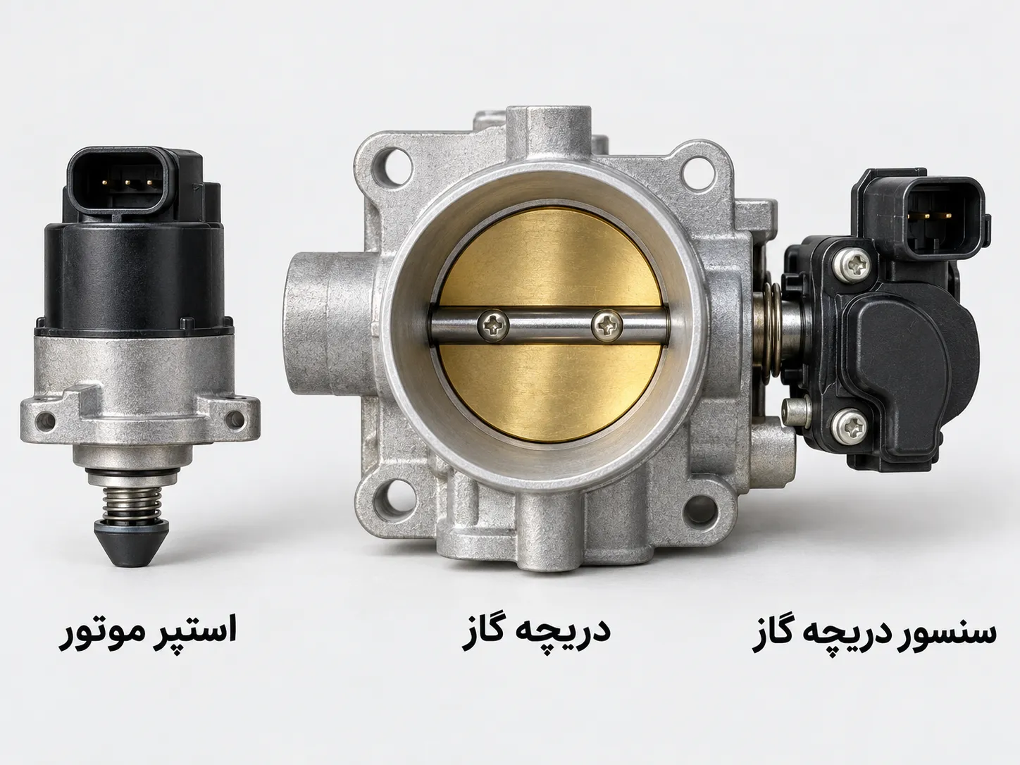 مقایسه استپر موتور، دریچه گاز و سنسور دریچه گاز